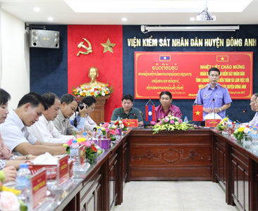 Đoàn đại biểu Viện KSND tỉnh Luangprabang thăm và làm việc tại Viện KSND...