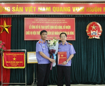 Lễ công bố quyết định điều động và bổ nhiệm  chức vụ Viện trưởng Viện KSND...