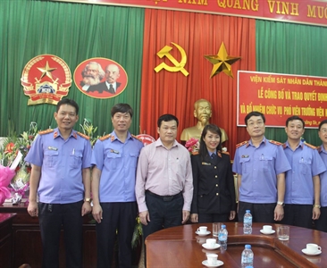 Lễ công bố quyết định điều động và bổ nhiệm chức vụ Phó Viện trưởng Viện...