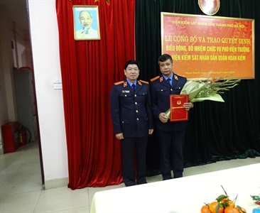 Lễ công bố và trao Quyết định điều động, bổ nhiệm chức vụ Phó Viện trưởng...