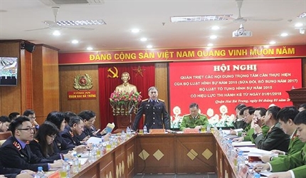 Viện KSND quận Hai Bà Trưng tổ chức Hội nghị quán triệt các nội dung...