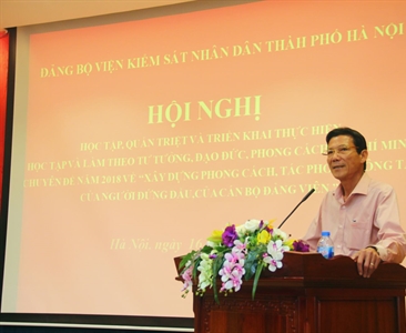 Hội nghị triển khai chuyên đề năm 2018 “Xây dựng phong cách, tác phong công...