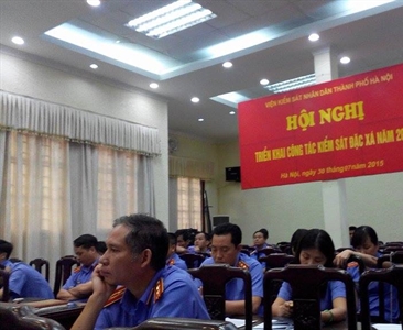 VKS Hà Nội tham dự tập huấn trực tiếp công tác kiểm sát đặc xá năm 2015 tại...