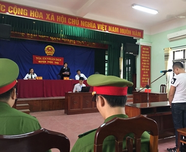 Viện KSND huyện Phúc Thọ phối hợp với TAND huyện mở phiên Tòa xét xử lưu động