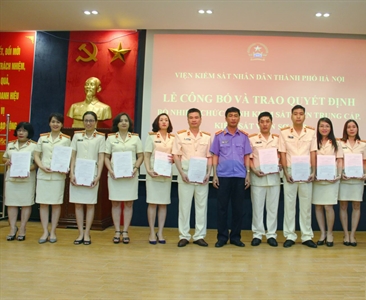 Lễ công bố và trao Quyết định Bổ nhiệm Kiểm sát viên trung cấp, Kiểm sát...