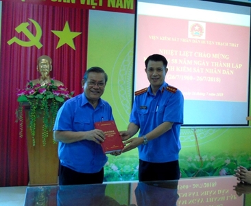 Viện KSND huyện Thạch Thất tổ chức hoạt động kỷ niệm 58 năm ngày thành lập...