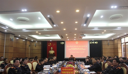 Viện KSND thành phố Hà Nội phối hợp với Tòa án NDTP Hà Nội tổ chức...
