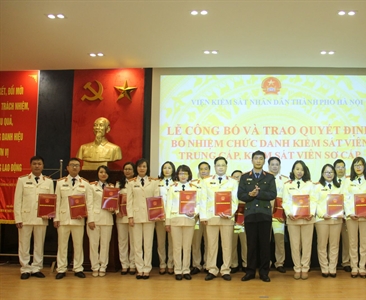 Lễ công bố và trao Quyết định Bổ nhiệm Kiểm sát viên trung cấp, Kiểm sát...