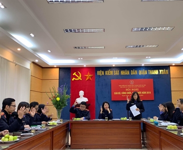 Các đơn vị thuộc Viện KSND thành phố Hà Nội tổ chức Hội nghị cán bộ, công...