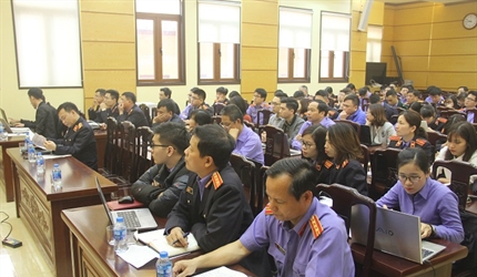 Viện KSND thành phố Hà Nội tổ chức Hội nghị tập huấn sử dụng phần mềm...