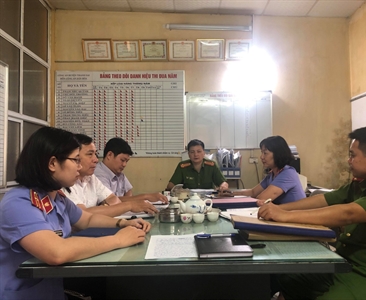 Viện KSND huyện Thanh Oai trực tiếp kiểm tra, giám sát việc tiếp nhận, xử lý...