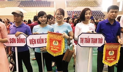 Công đoàn Viện KSND huyện Hoài Đức tích cực tham gia Ngày hội “Văn hóa...