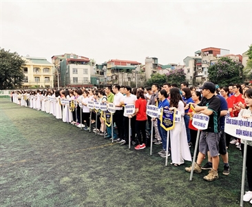 Công đoàn Viện KSND quận Hoàn Kiếm tham gia Hội khỏe Công nhân viên chức lao...