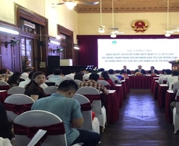 Công bố Nghị quyết số 03/2019/NQ-HĐTP hướng dẫn áp dụng pháp luật về tội rửa...