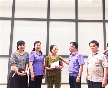 Tinh thần tương thân tương ái của các đoàn viên Công đoàn Viện KSND thành...