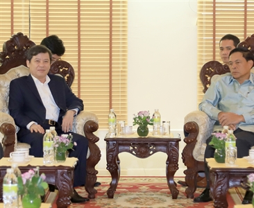 Viện trưởng Viện KSND tối cao Lào, Tỉnh trưởng tỉnh Champasak - Lào tiếp...