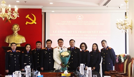 Lễ công bố và trao Quyết định điều động, bổ nhiệm chức vụ Phó Chánh Văn...