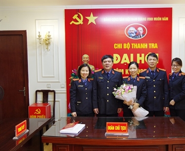 Đại hội các Chi bộ Thanh tra, Văn phòng tổng hợp Viện KSND thành phố Hà Nội...
