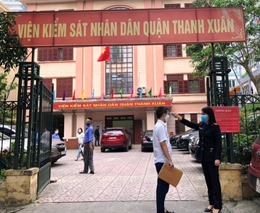 Viện KSND quận Thanh Xuân tích cực thực hiện các biện pháp phòng, chống dịch...