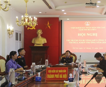 Cụm thi đua số 2 ngành KSND tổ chức Hội nghị trù bị trực tuyến Tổng kết...