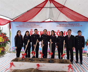 Lễ khởi công xây dựng trụ sở Viện KSND huyện Thường Tín