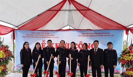 Lễ khởi công xây dựng trụ sở Viện KSND huyện Thường Tín