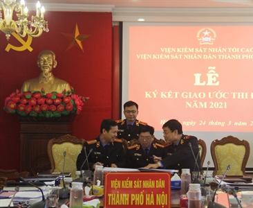 Hội nghị giao ban trực tuyến hai cấp Viện KSND thành phố Hà Nội Quý I/2021...