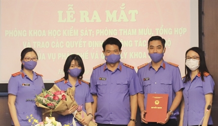 Ra mắt 02 đơn vị cấp phòng và công bố các quyết định về công tác cán bộ...