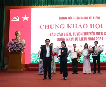 Viện KSND quận Nam Từ Liêm tích cực tham gia hội thi Báo cáo viên, Tuyên...