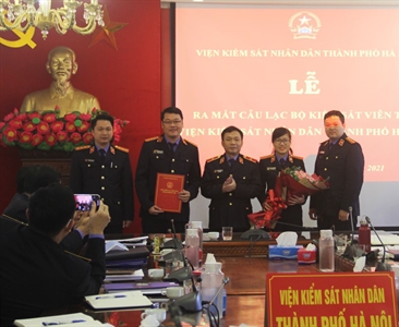 Lễ ra mắt “Câu lạc bộ Kiểm sát viên trẻ Ngành kiểm sát Thủ đô”