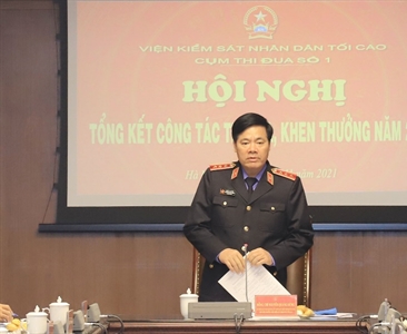 Cụm thi đua số 1 tổng kết công tác thi đua, khen thưởng năm 2021