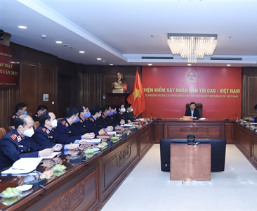 Lãnh đạo VKSND tối cao gặp mặt đầu Xuân Nhâm Dần 2022