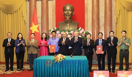 Lễ ký Quy chế phối hợp công tác giữa Văn phòng Chủ tịch nước với VKSND...