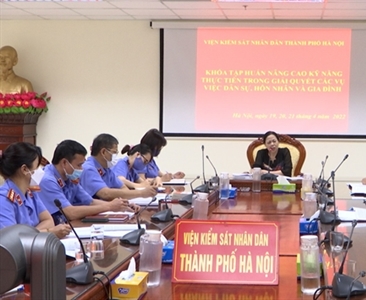 Viện KSND thành phố Hà Nội tổ chức khóa tập huấn “Nâng cao kỹ năng thực tiễn...