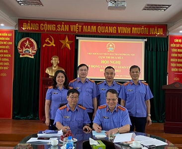 Cụm thi đua số 3 Viện KSND thành phố Hà Nội tổ chức Hội nghị phát động và ký...