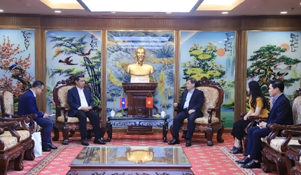 Viện trưởng VKSND tối cao Lê Minh Trí tiếp Viện trưởng VKSND tối cao Lào