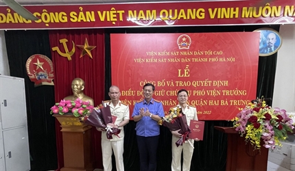 Công bố và trao Quyết định điều động chức vụ Phó Viện trưởng Viện KSND...