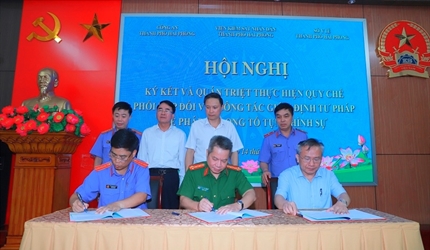 VKSND TP Hải Phòng ký kết Quy chế phối hợp công tác giám định tư pháp...