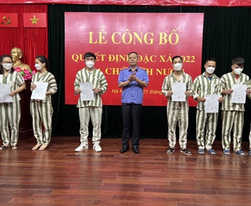 Viện KSND thành phố Hà Nội kiểm sát việc thực hiện Quyết định đặc xá của Chủ...