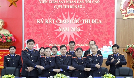 Viện KSND thành phố Hà Nội tham gia cùng các đơn vị trong Cụm thi đua...