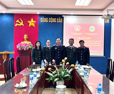 Lễ ký kết Quy chế phối hợp trong công tác thi hành án dân sự