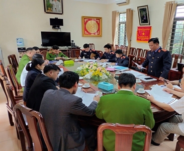 Viện KSND huyện Chương Mỹ tiến hành trực tiếp kiểm sát công tác thi hành án...