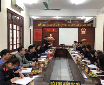 Viện KSND huyện Sóc Sơn thực hiện quy trình bổ nhiệm lại chức vụ quản lý,...