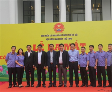 Lễ ra mắt các Câu lạc bộ thể thao Viện KSND thành phố Hà Nội