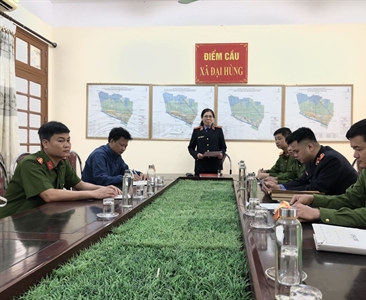 Kiểm sát trực tiếp công tác thi hành án hình sự tại UBND các xã trên địa bàn...