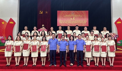 Lễ công bố và trao quyết định bổ nhiệm chức danh Kiểm sát viên trung...