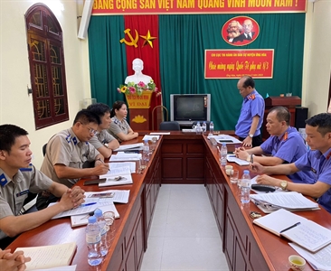 Viện KSND huyện Ứng Hòa công bố dự thảo kết luận kiểm sát trực tiếp tại Chi...