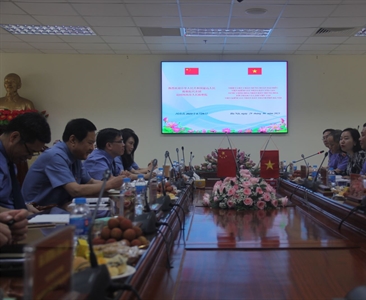 Đoàn đại biểu Viện KSND tối cao Trung Quốc thăm và làm việc với Viện KSND...