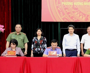 VKSND TP Hà Nội tham gia ký kết Quy chế phối hợp giữa các cơ quan TP Hà Nội...