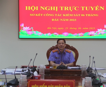 Viện KSND huyện Sóc Sơn tổ chức Hội nghị sơ kết công tác kiểm sát 6 tháng...